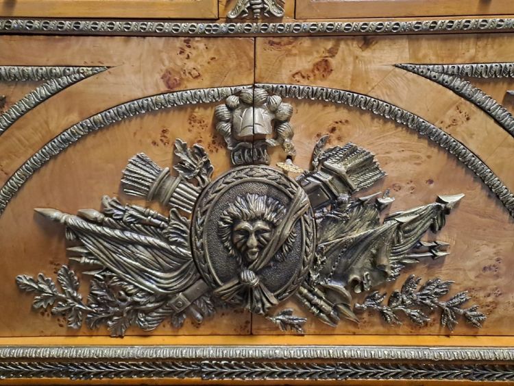 Cassettone in stile Luigi XVI - copia del modello Stockel di Fontainebleau -