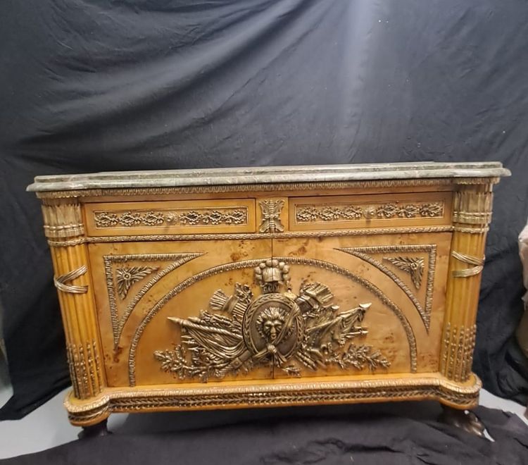 Cassettone in stile Luigi XVI - copia del modello Stockel di Fontainebleau -
