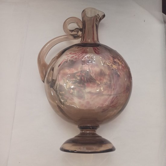 Carafe en verre  émaillée