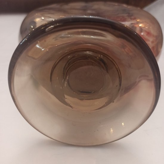 Carafe en verre  émaillée