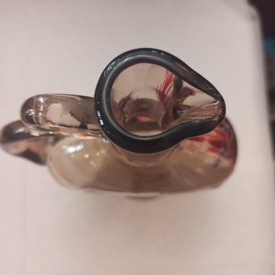 Carafe en verre  émaillée