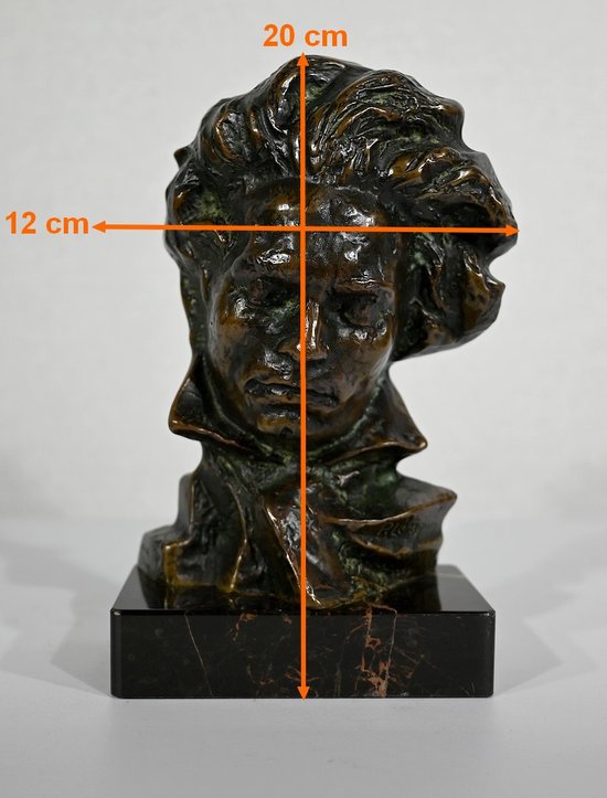 Bronzo "Beethoven" di P. Le Faguays -1930