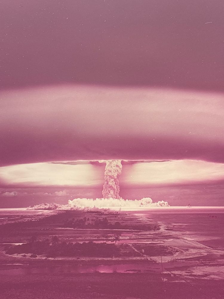 Foto von französischen Atomtests