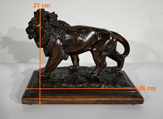 Lion walking" regulator after E. Delabrierre - 1900