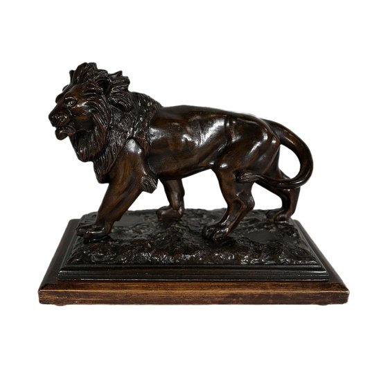 Lion walking" regulator after E. Delabrierre - 1900