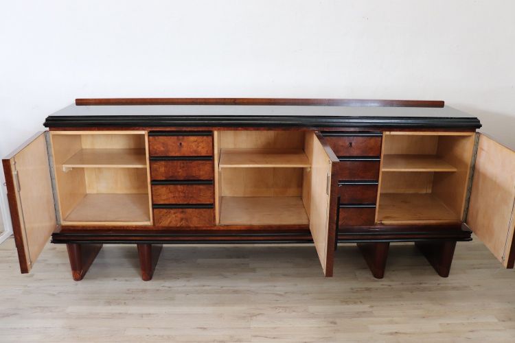 Langes Art Deco Sideboard