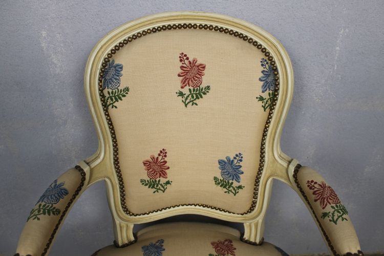 Paire de fauteuils cabriolets de style Transition époque 20ème 