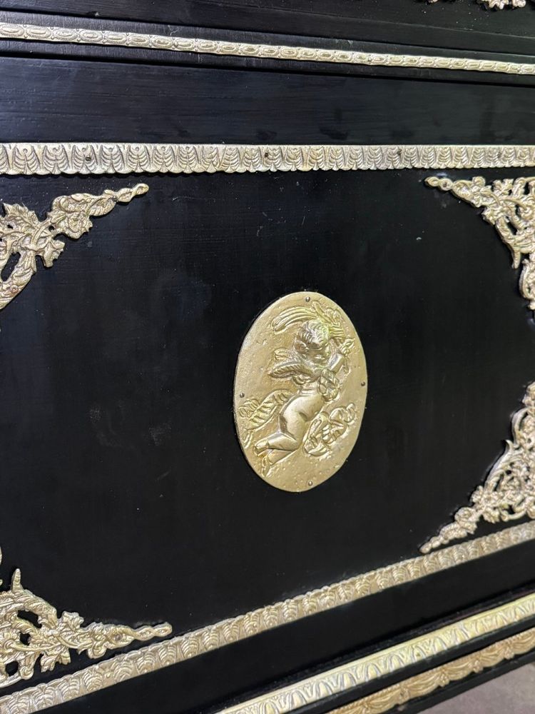Mobili in legno laccato stile Napoleone III "Boulle