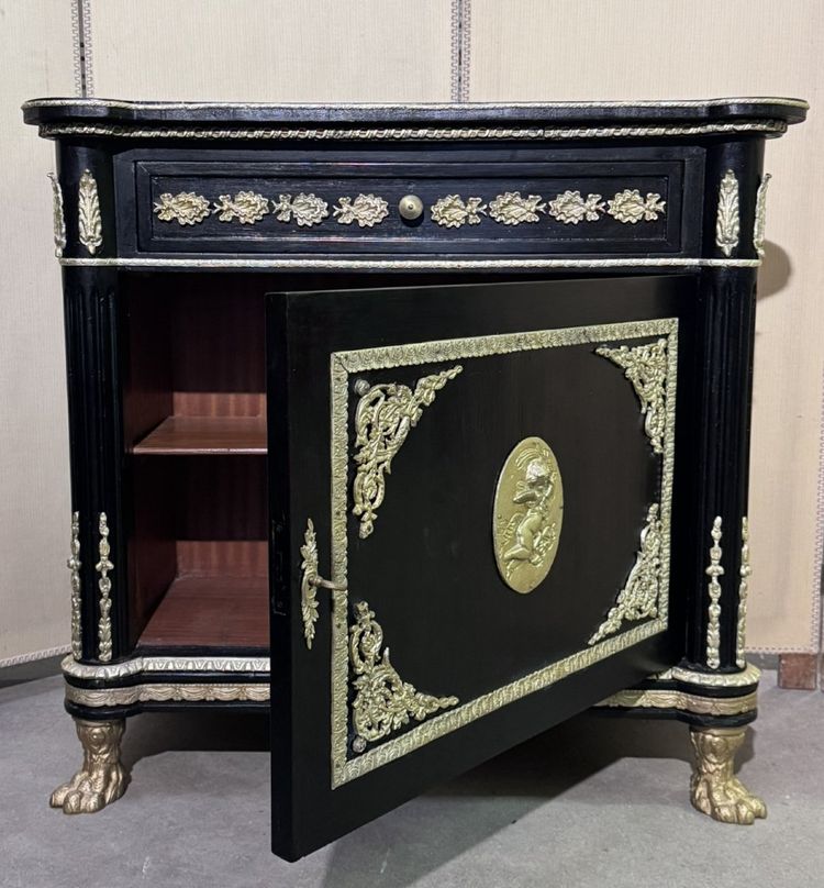 Mobili in legno laccato stile Napoleone III "Boulle
