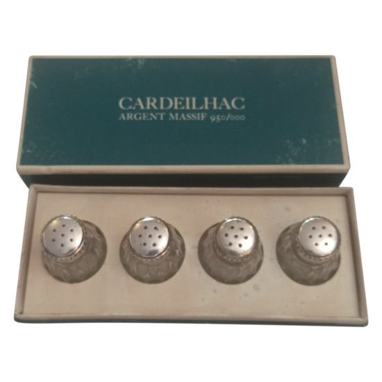 Christofle Cardheillac salt shakers