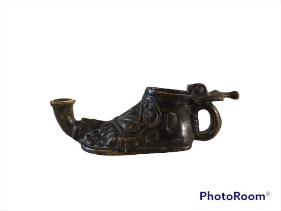 Lampada a olio in bronzo - Souvenir del Grand Tour - Inizio del XIX secolo