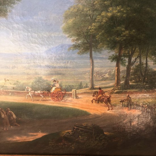 Promenade en calèche, milieu du XIXème siècle