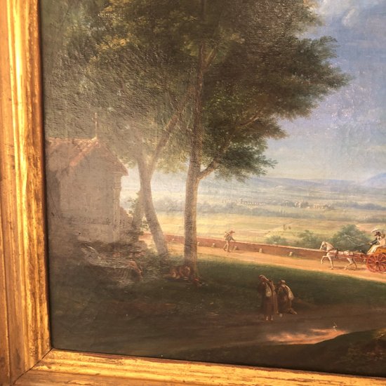 Promenade en calèche, milieu du XIXème siècle