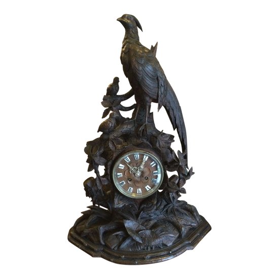 Big black forest clock