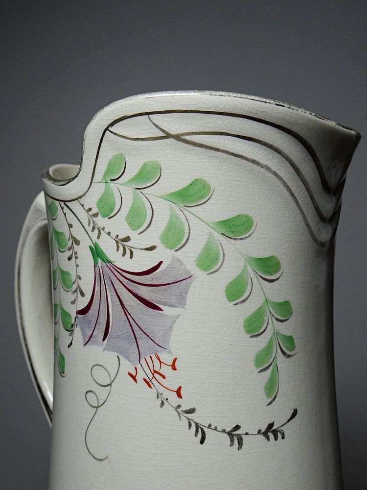 Large antique earthenware wash jug from Hamage Moulin des Loups