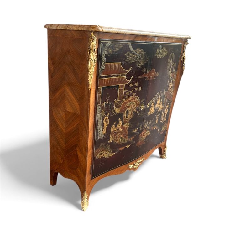 Side table - Lacquered wood - France - Late 19th century