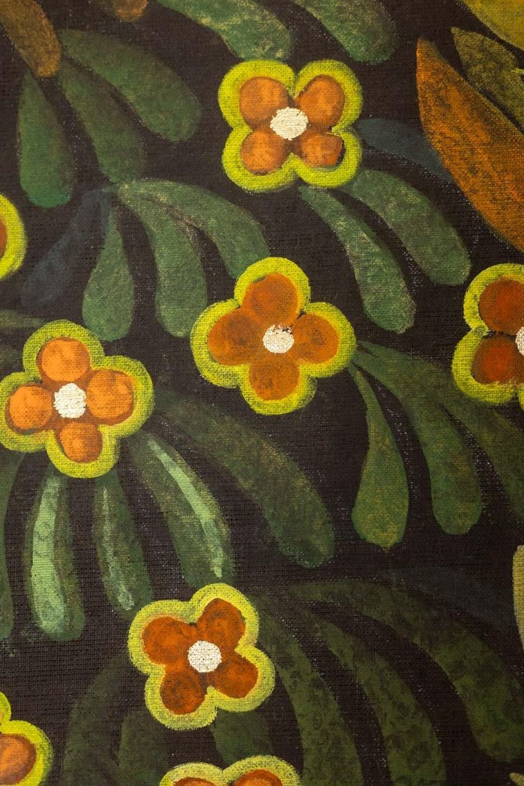 Large panel painted with acrylic on linen canvas. Contemporary work. LS66511357