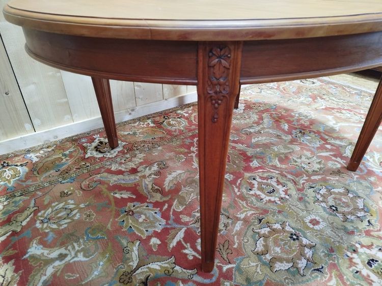 Art Nouveau style oval dining table