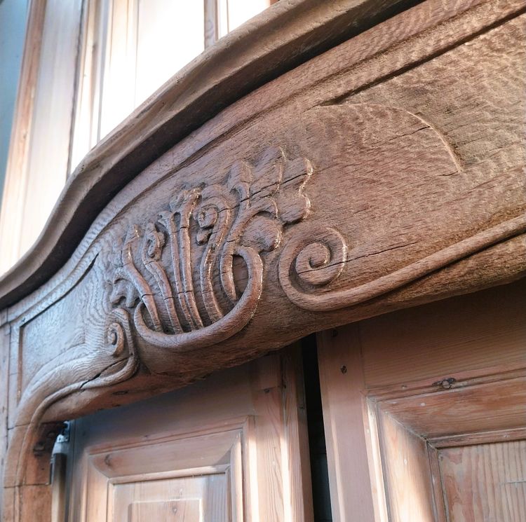 Curved Oak Fireplace, 18th Century Woodwork