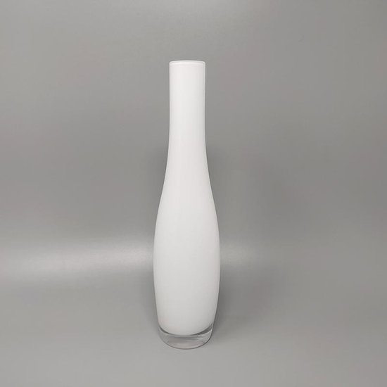 1970 Superb pair of Dogi vases in Murano glass. Made in Italy