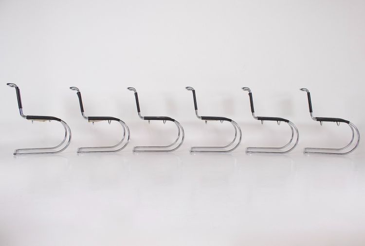 MR 10 chairs by Mies van der Rohe for Thonet