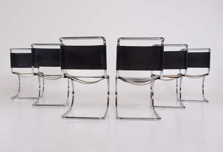 MR 10 chairs by Mies van der Rohe for Thonet