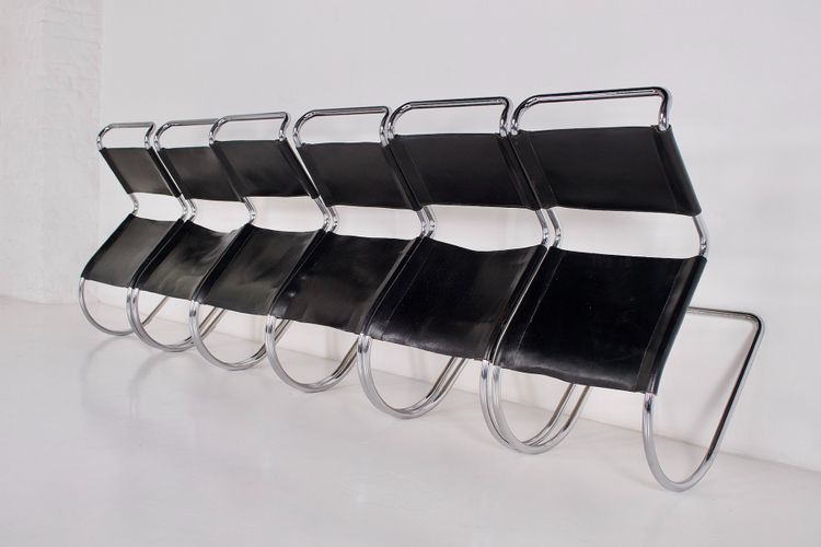 MR 10 chairs by Mies van der Rohe for Thonet