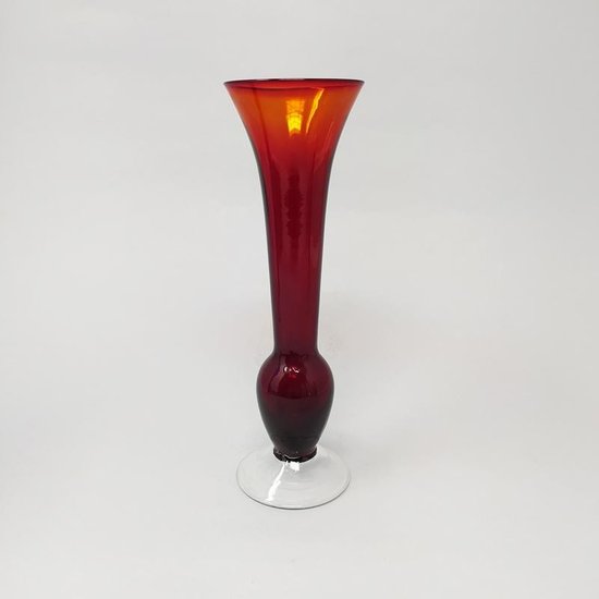 1970 Magnificent Set of 3 Vases by Seguso, in Murano Glass, Made in Italy