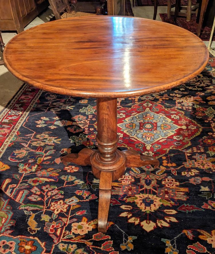 Small round tripod side table