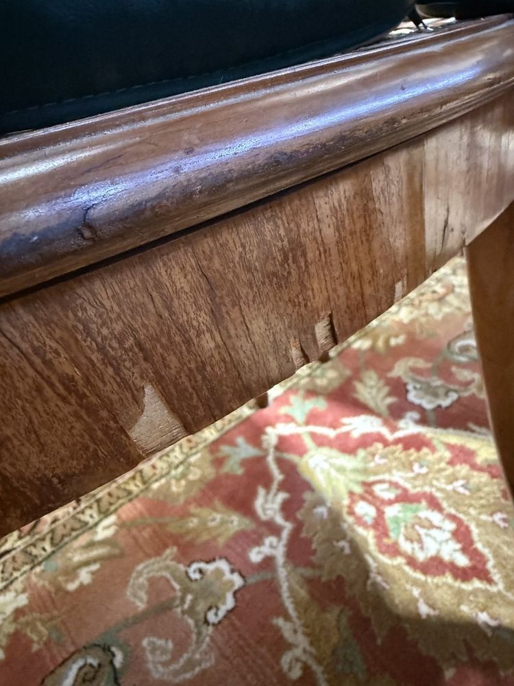 Suite di 4 sedie e 2 poltrone inglesi