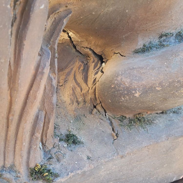 Lion en terre cuite , XVIIIème siècle