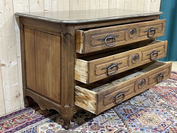 Commode d'époque Louis XV XVIIIème en noyer