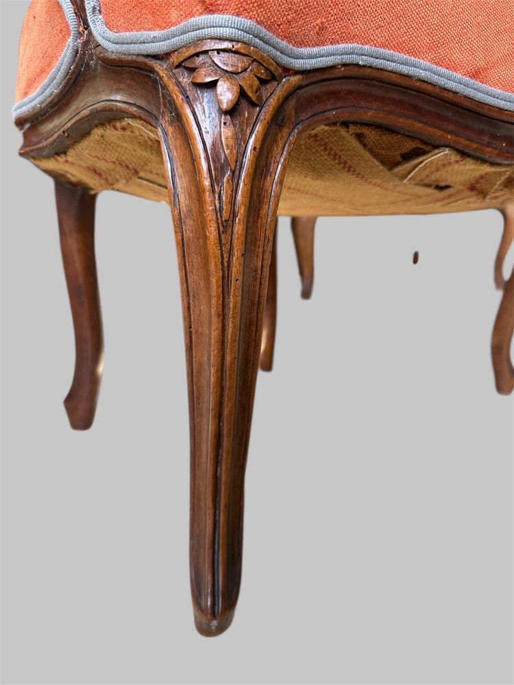 Important fauteuil Louis XV en cabriolet