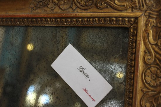 Specchio Piccolo Impero Dorato, Mercurio 46 X 66 Cm