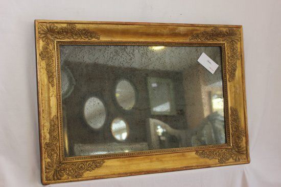 Specchio Piccolo Impero Dorato, Mercurio 46 X 66 Cm