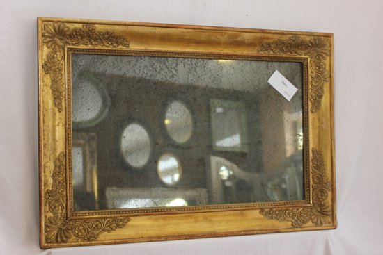 Specchio Piccolo Impero Dorato, Mercurio 46 X 66 Cm