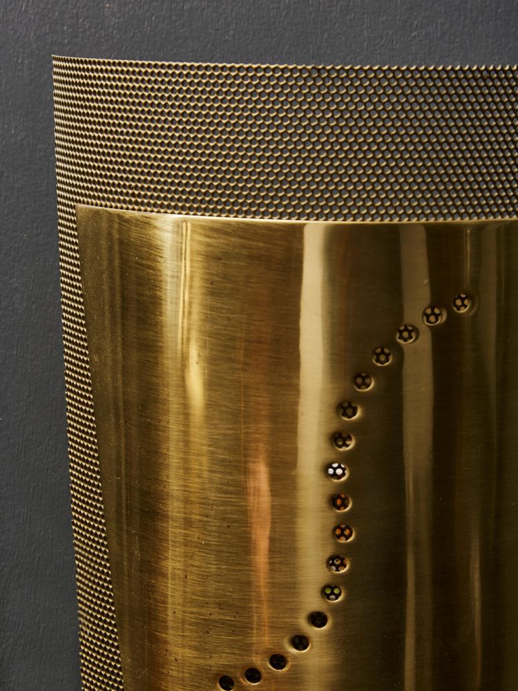 S wall lights in brushed brass Atelje Lyktan