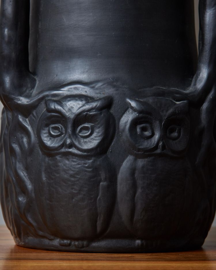 Lauritz Adolph Hjorth glazed ceramic desk lamp