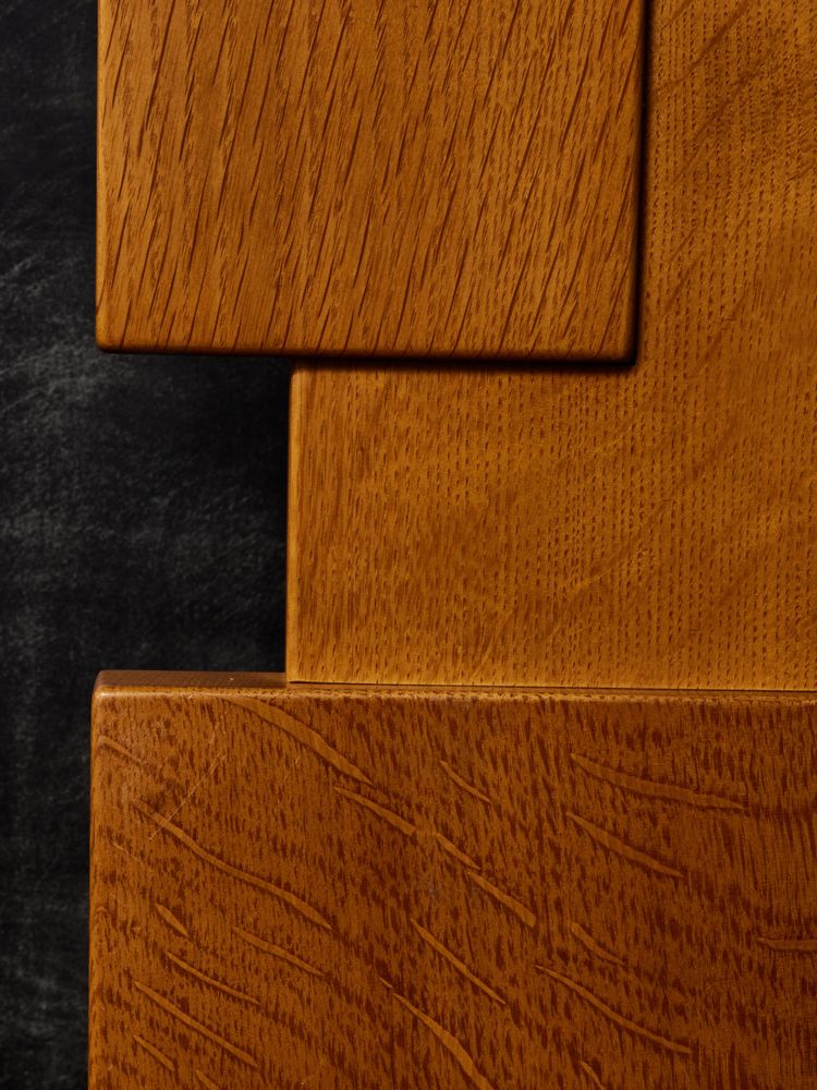 Teak wall scone