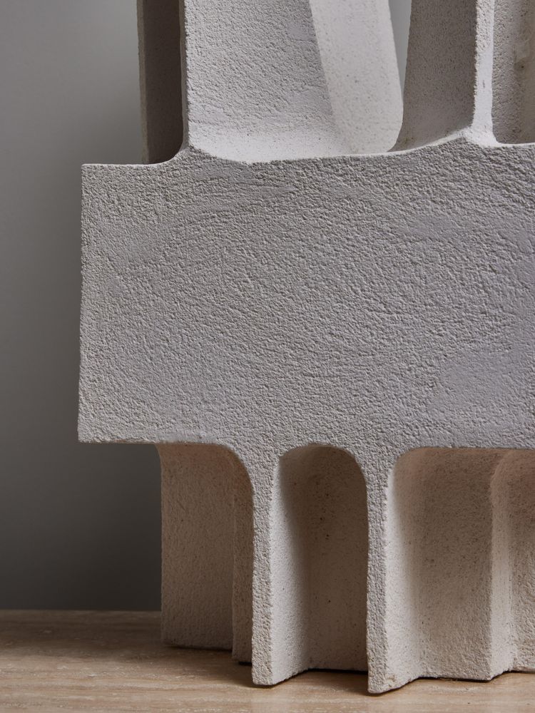 Modern ceramic table lamp by Frederic Bourdiec