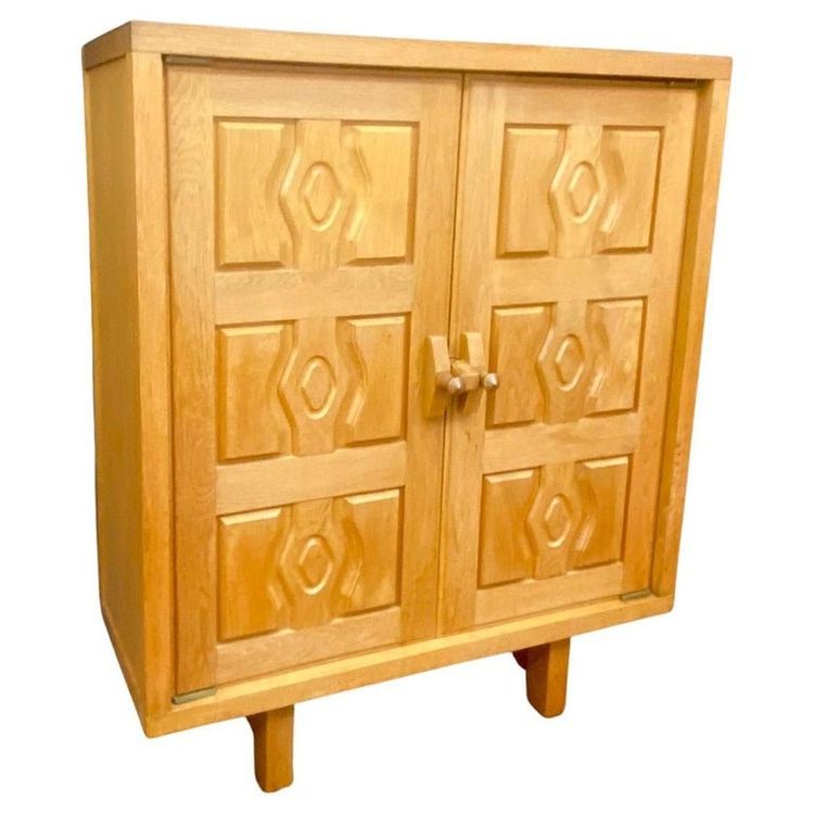 Guillerme e Chambron, mobile in rovere, edizione Votre Maison, 1970 circa