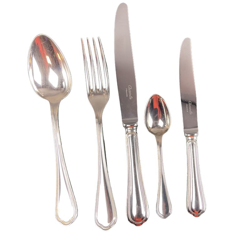 Christofle ménagère modèle perle 60 pièces 
