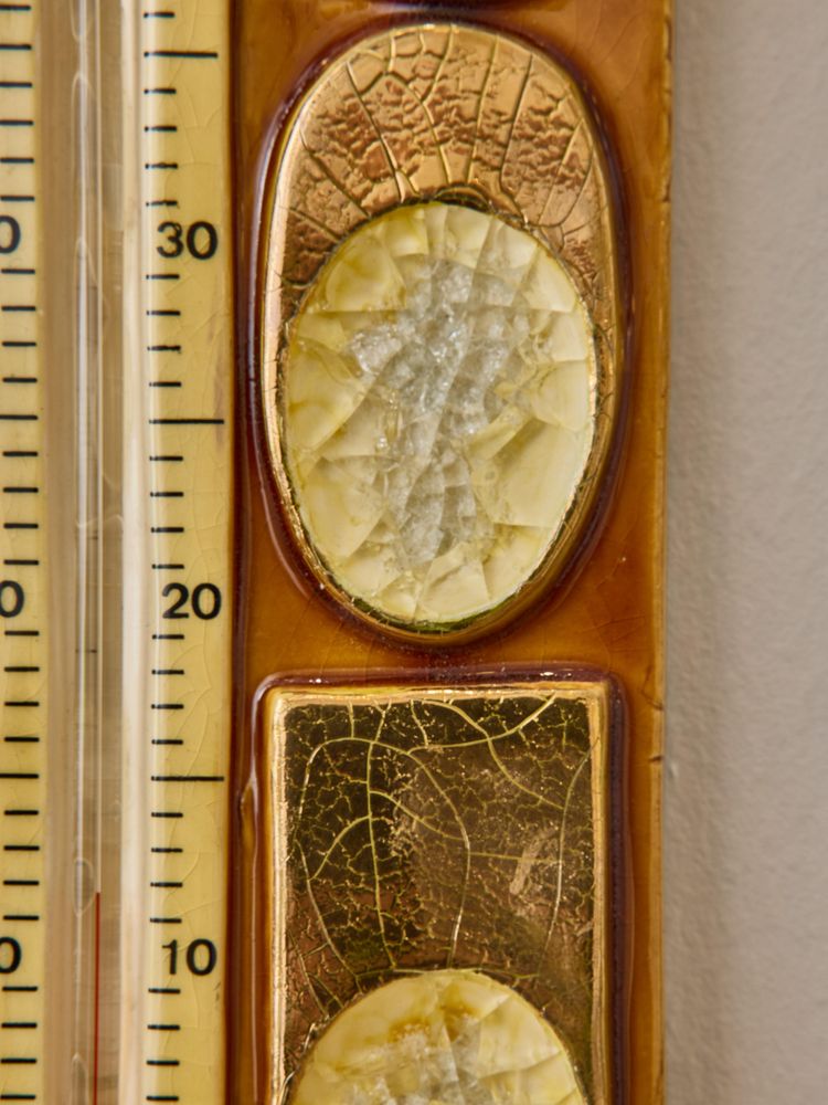 Thermometer aus goldener Keramik von Mithé Espelte