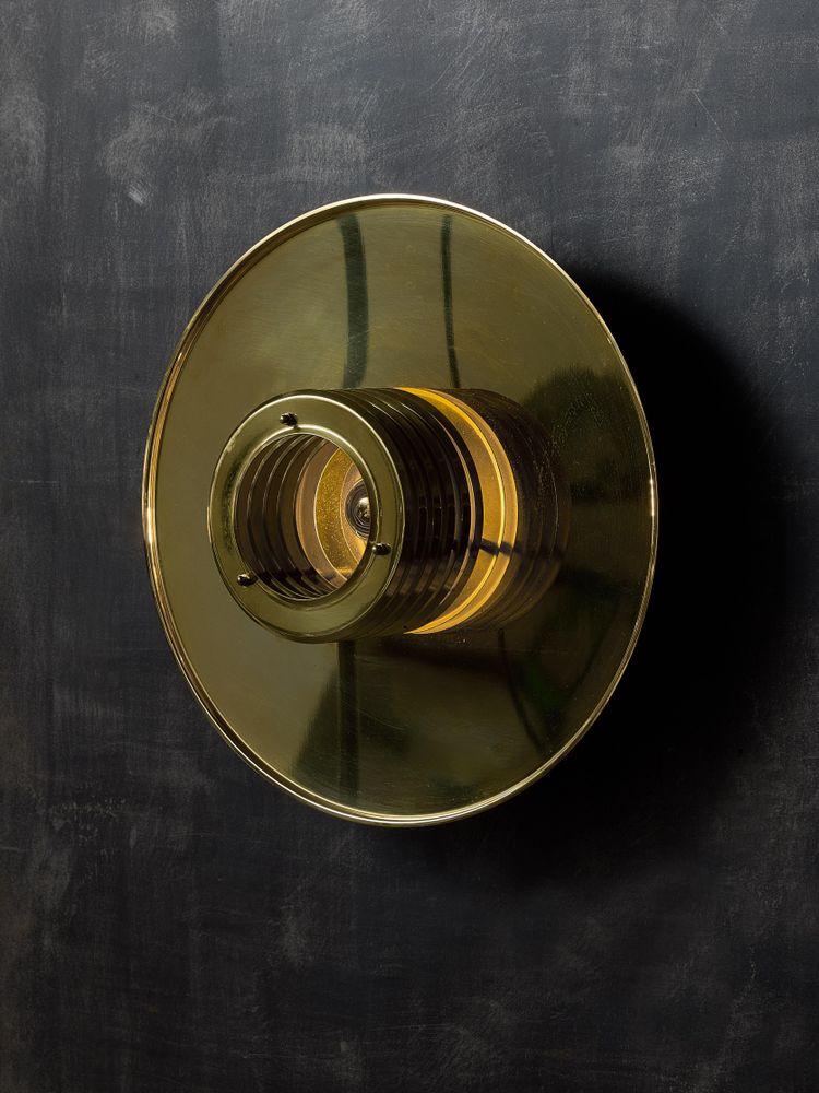 Brass wall or recessed lamp by Falkenberg