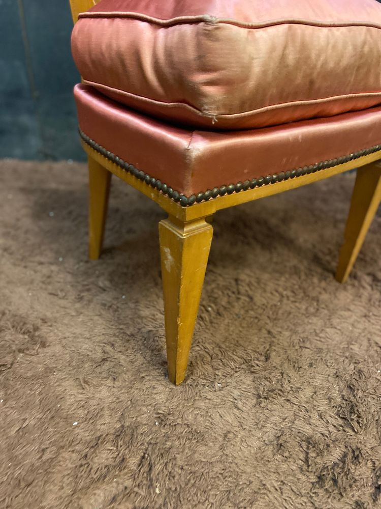 Maurice HIRSCH , paire de chaises néo classiques circa 1940/1950