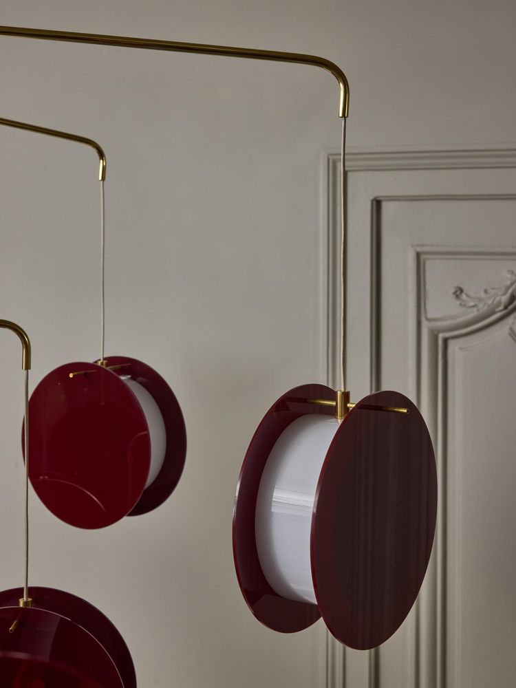 Diego Mardegan Nineteen Lights large plexiglass chandelier