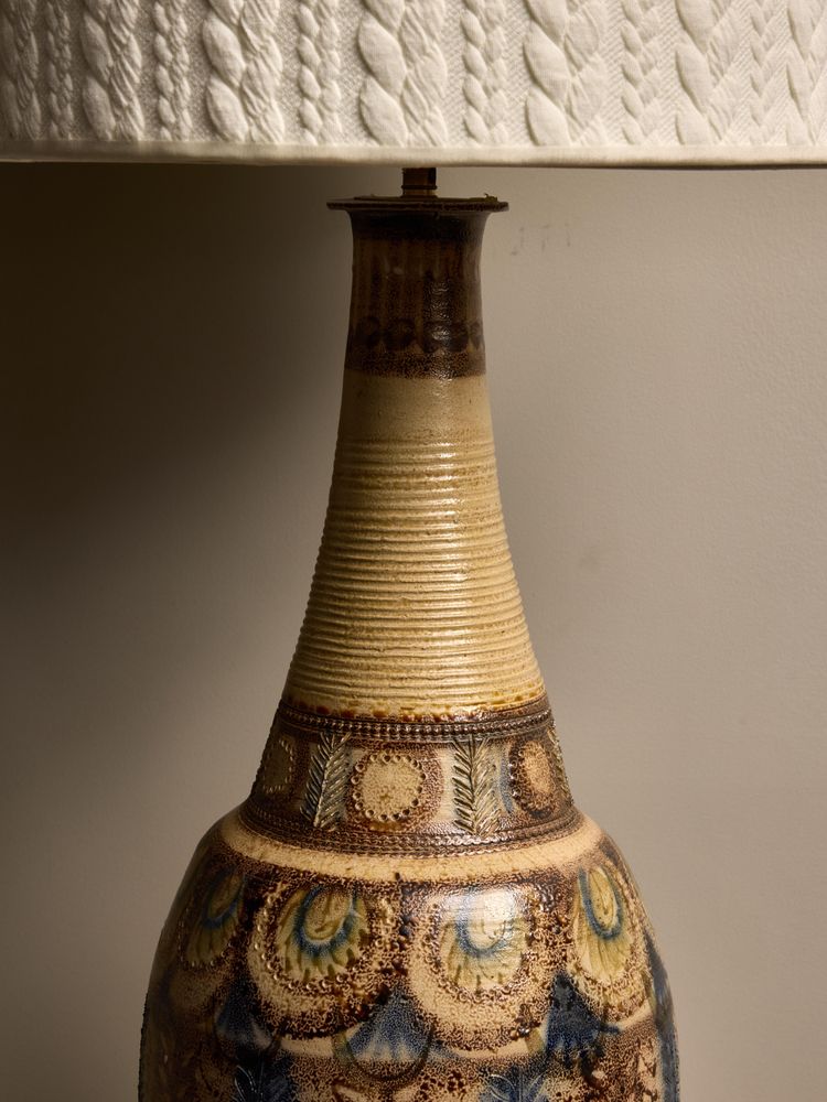 Grande lampe de table de J.C. Courjauld