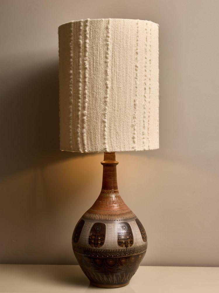 Table lamp in glazed ceramic by André L'helguen