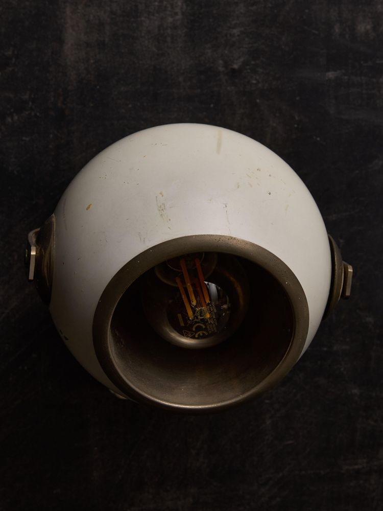 Pair of Stilnovo 2181 wall lights in aluminum