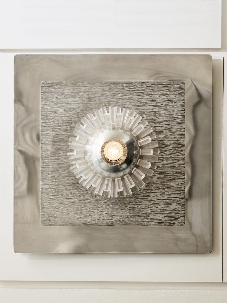 Metal and polycarbonate wall lights by Gaetano Missaglia